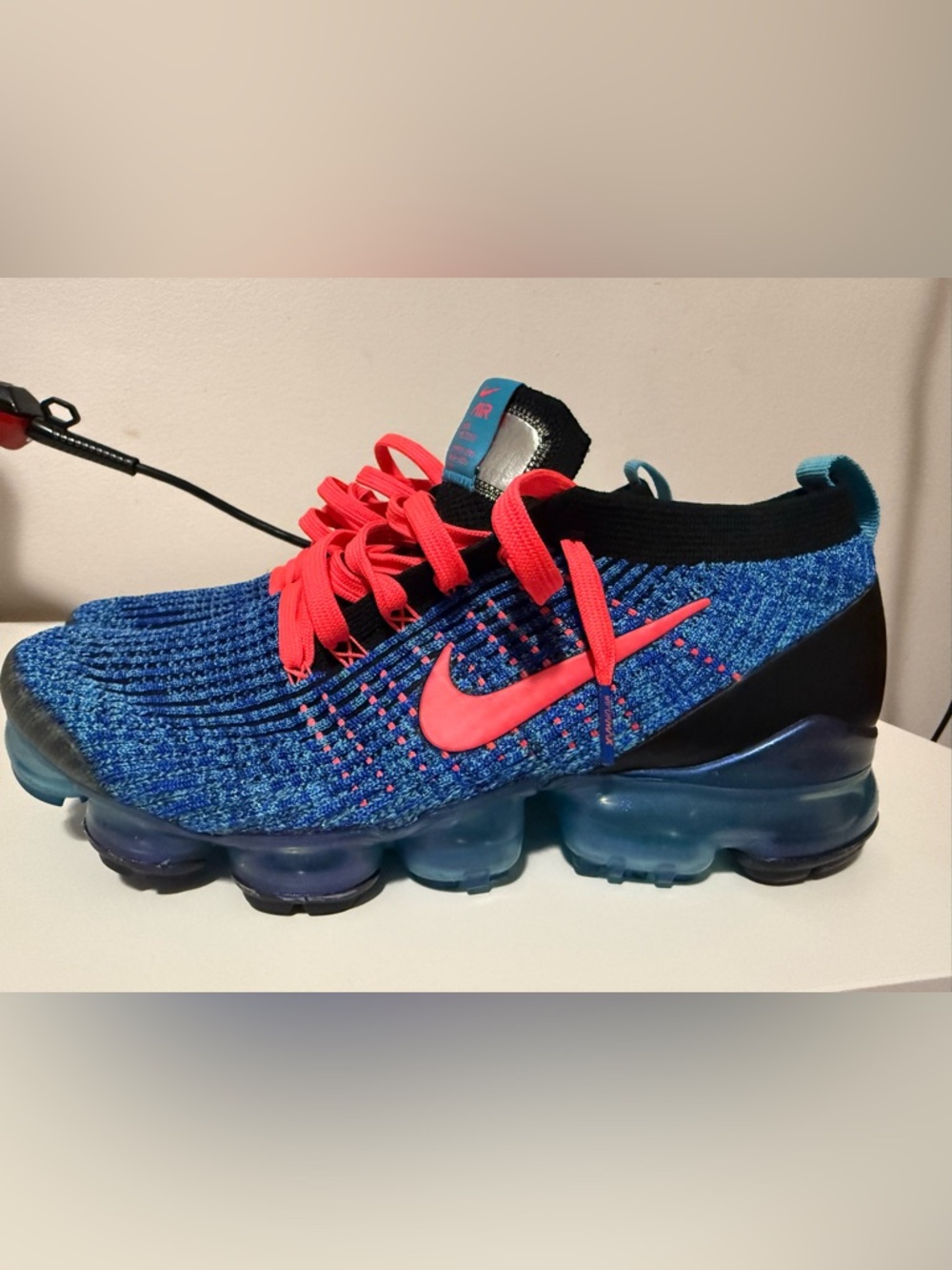 Nike Air VaporMax Flyknit 3 in the "Blue Fury" colorway. Size 9